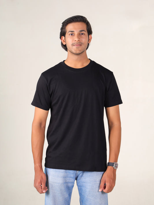 Black Round Neck T-shirt