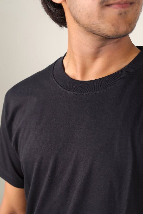 Black Round Neck T-shirt